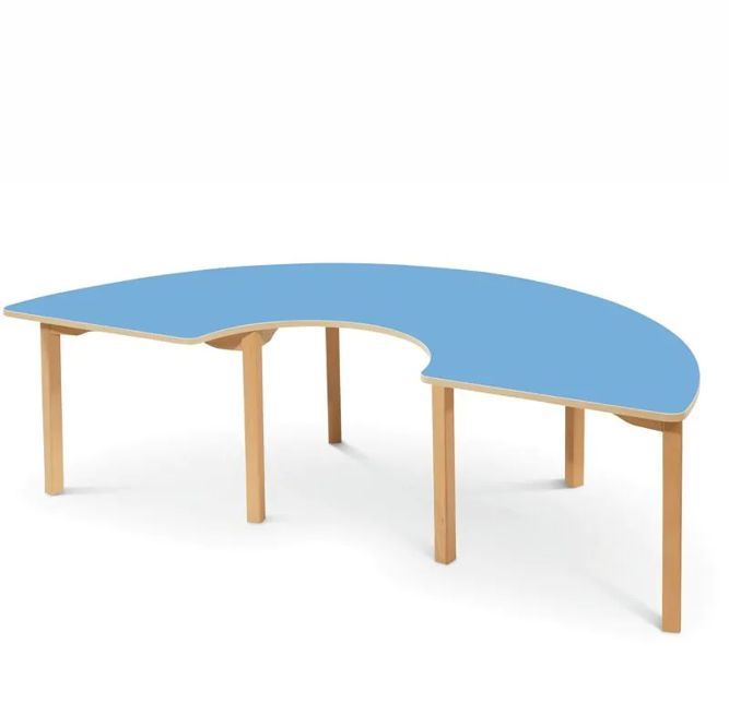 C-Form Tisch 180 x 90 cm laminiert, 5 Farben, 7 Höhen